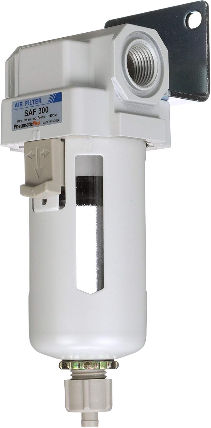 PneumaticPlus SAF300-N03B Compressed Air Particulate Filter 3/8" NPT, 10 Micron