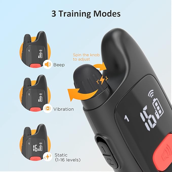 PATPET Dog Shock Collar with Remote (Black)
