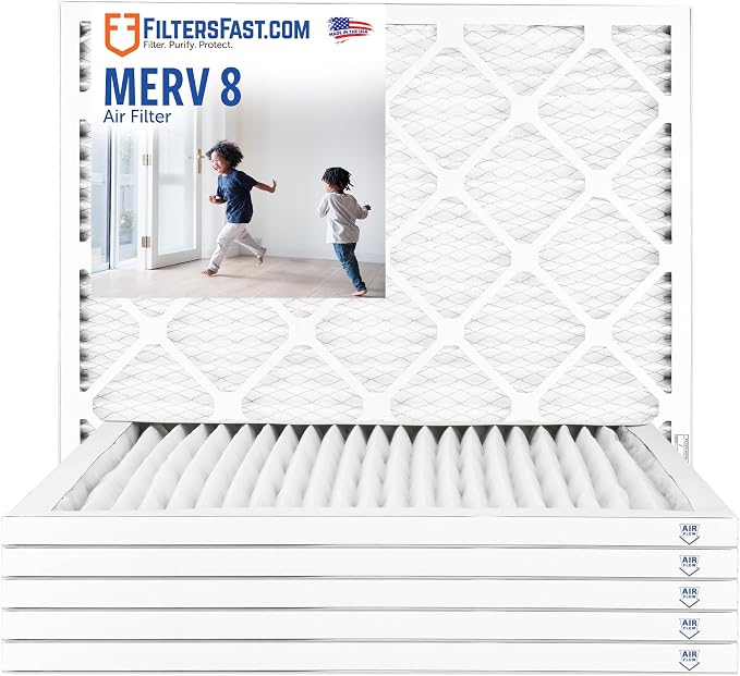 Filters Fast 15x20x1 Air Filter MERV 8, Made in the USA, Actual Size: