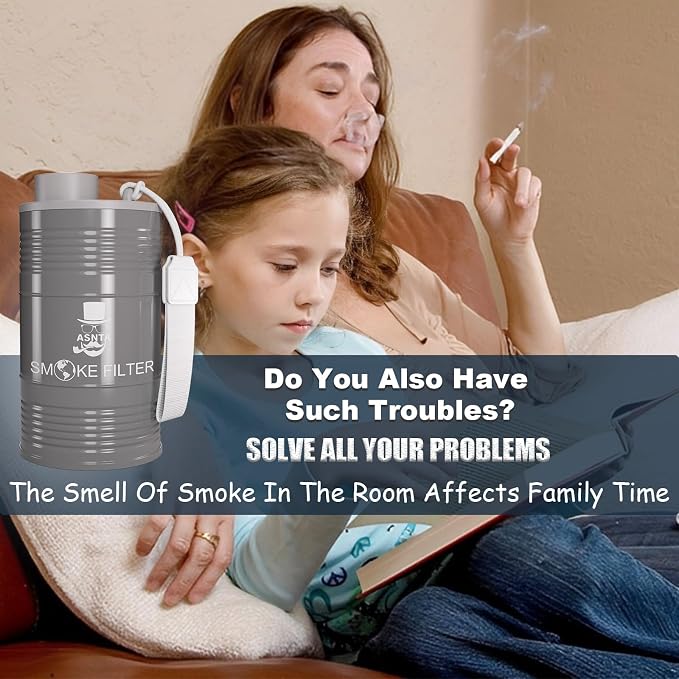 Personal Smoke Air Filter- Effectively Captures Smoke and Eliminates Odors