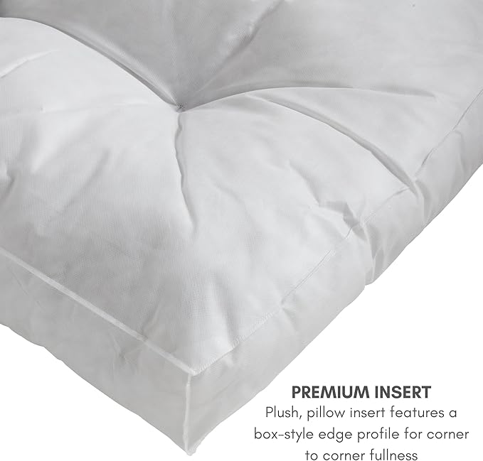 South Pine Porch Buddy Reversible Rectangle Pillow Style Microfiber Dog Bed with Removable, Machine-Washable Cover, Cream, Large (48 in. x 36 in.)
