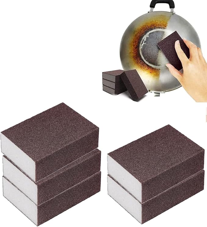 Nano Carborundum Sponge, Emery Sponge Kitchen Pot Brush