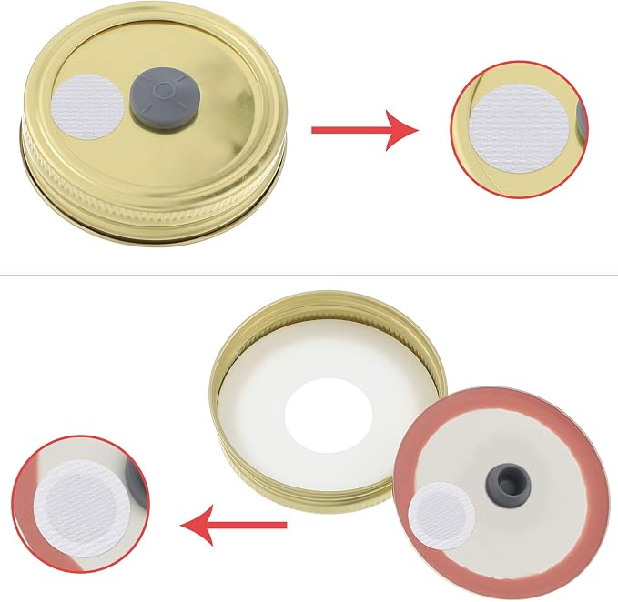 Zonon 64 Pcs Synthetic Filter Paper Stickers 0. 3 Um Filter Disc Mushroom and