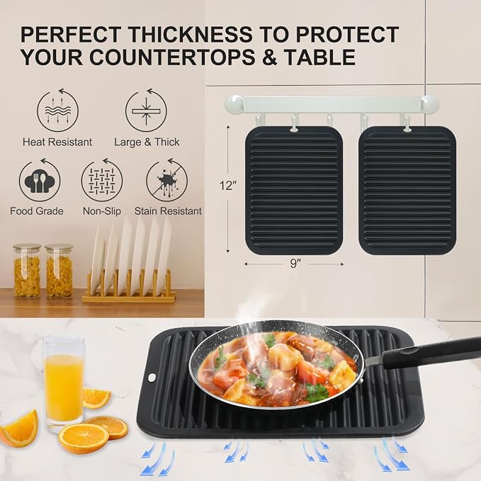 9"x12" Heat Resistant Silicone Trivets