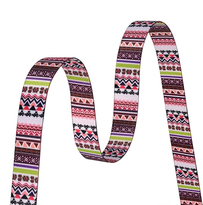 Dog Collar with Bohemia Floral Tribal Geometric Patterns - Soft Ethnic Style Collar Adjustable for Small Medium Large Dogs(Pink Bohemia,XS)