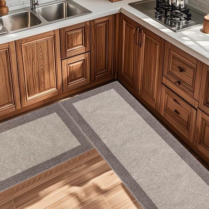 Machine Washable Kitchen Rug 24" x 84", Non Slip Kitchen Mat