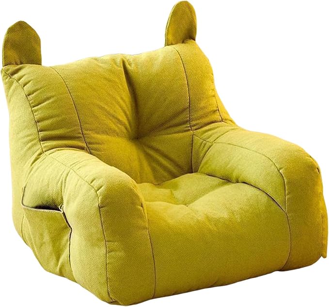 Cute Ear Pet Sofa Bed, Pet Bed Mat, Linen Pet Bed for Small & Medium Dogs and Cats, Soft Washable Pet Furniture Beds Supplies for Dog Kitty (Green)