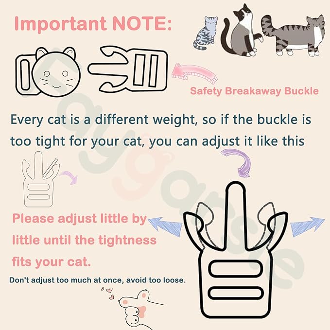 2 Pack Denim Breakaway Cat Collars with Bell Cat Paw Pendant Kitty Kitten Collars Blue Collar for Female Girl Cats Male Boy Cats Star Print