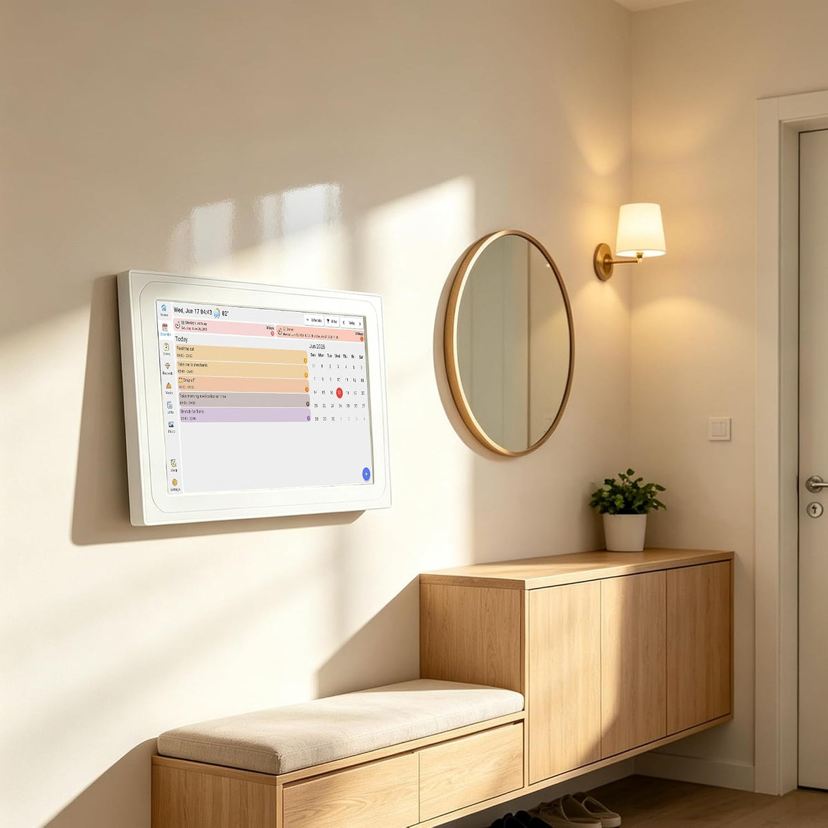 10.1" Smart Touch Screen Digital Calendar With Picture Frame Function