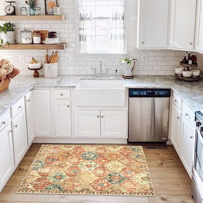 Lahome Kitchen Rugs Non Slip Washable Rugs