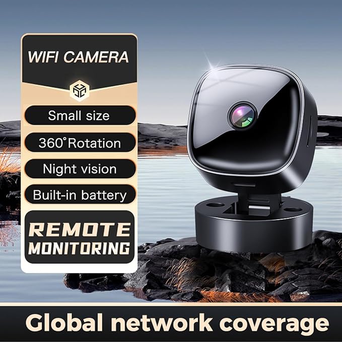 Vikye Indoor Security Camera, 2.4GHz 1080P 360 WiFi Camera with Phone App, Motion Detection, Infrared Night Vision, Pet Dog Baby