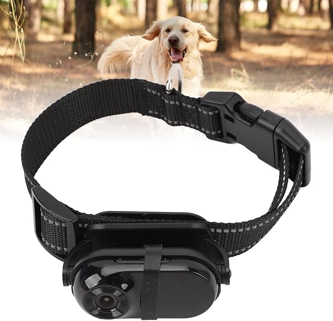 Hd 1080p Cat Camera Collar, Adjustable Wireless Pet Tracker with Memory Card, Mini Action Camera for Dogs & Cats, Video Recording & Monitoring Black 32GB