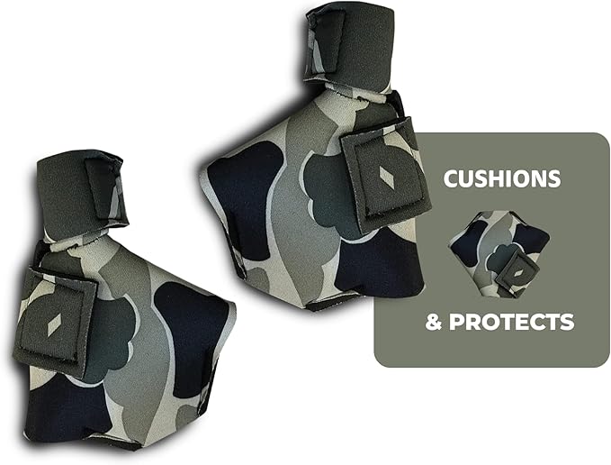 Duck Shoes for Injured Feet – Protective Neoprene Footwear for Ducks, Protective Shoes for Birds with Injured feet, Bumblefoot Relief - Medium, 3.5” Max. Inside Width - Gray Camouflage