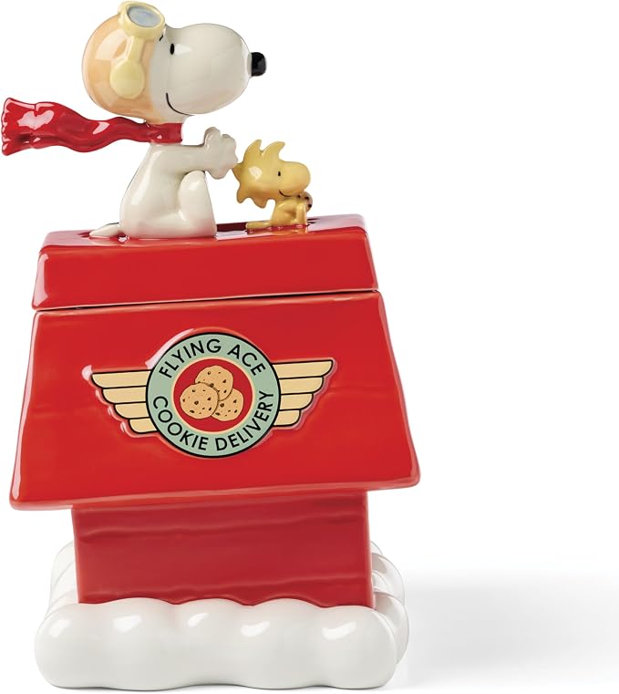 Lenox Chef Snoopy Figural Cookie Jar