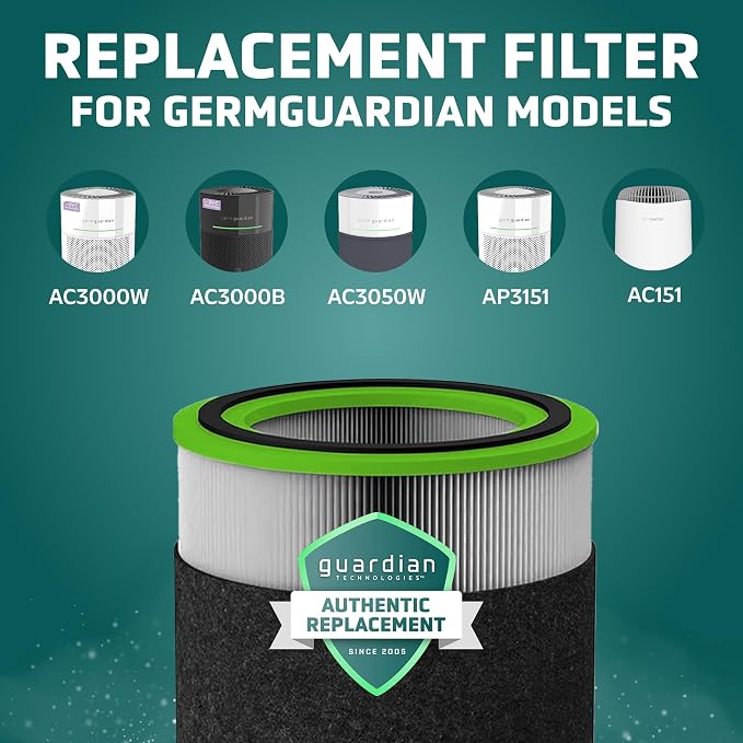 GermGuardian Filter V Toxin Clear HEPA Genuine Air Purifier Replacement Filter