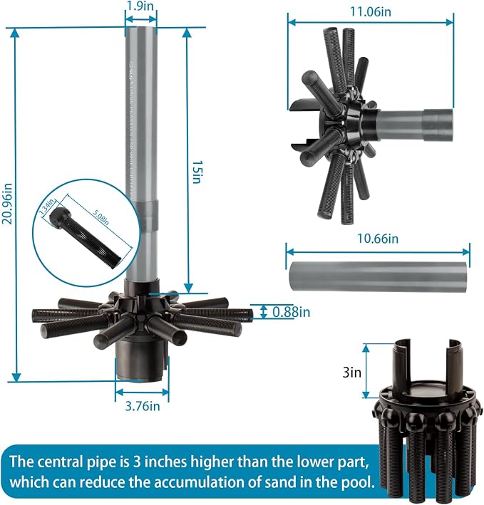 SX180DA Pool Filter Replacement Parts Lateral Assembly