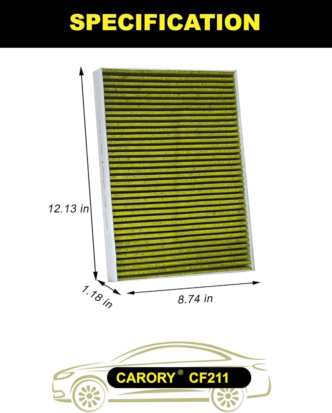 Cabin Air Filter w/Activated Carbon