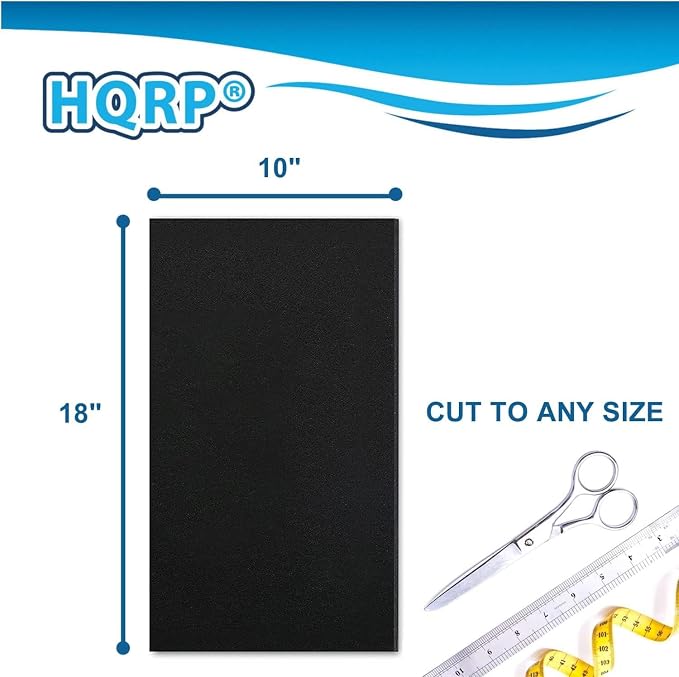 HQRP 2-Pack Activated Carbon Filter 18x10
