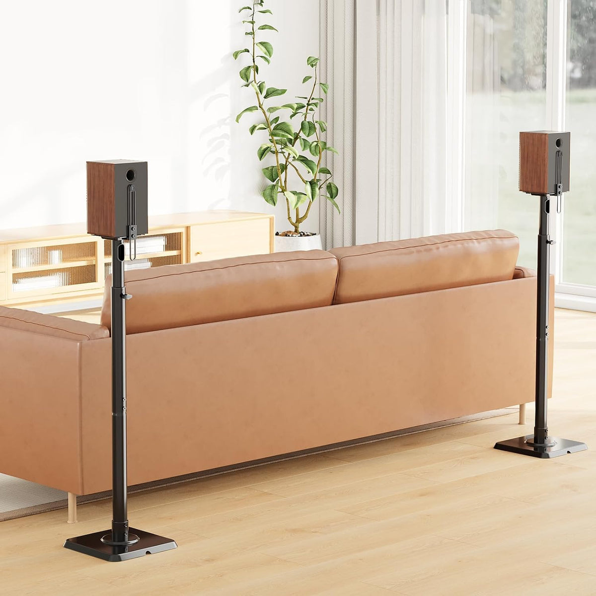 Mounting Dream Height Adjustable Speaker Stands for Bookshelf Speakers