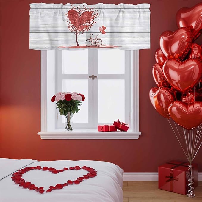 Valentine's Day Valance Curtains