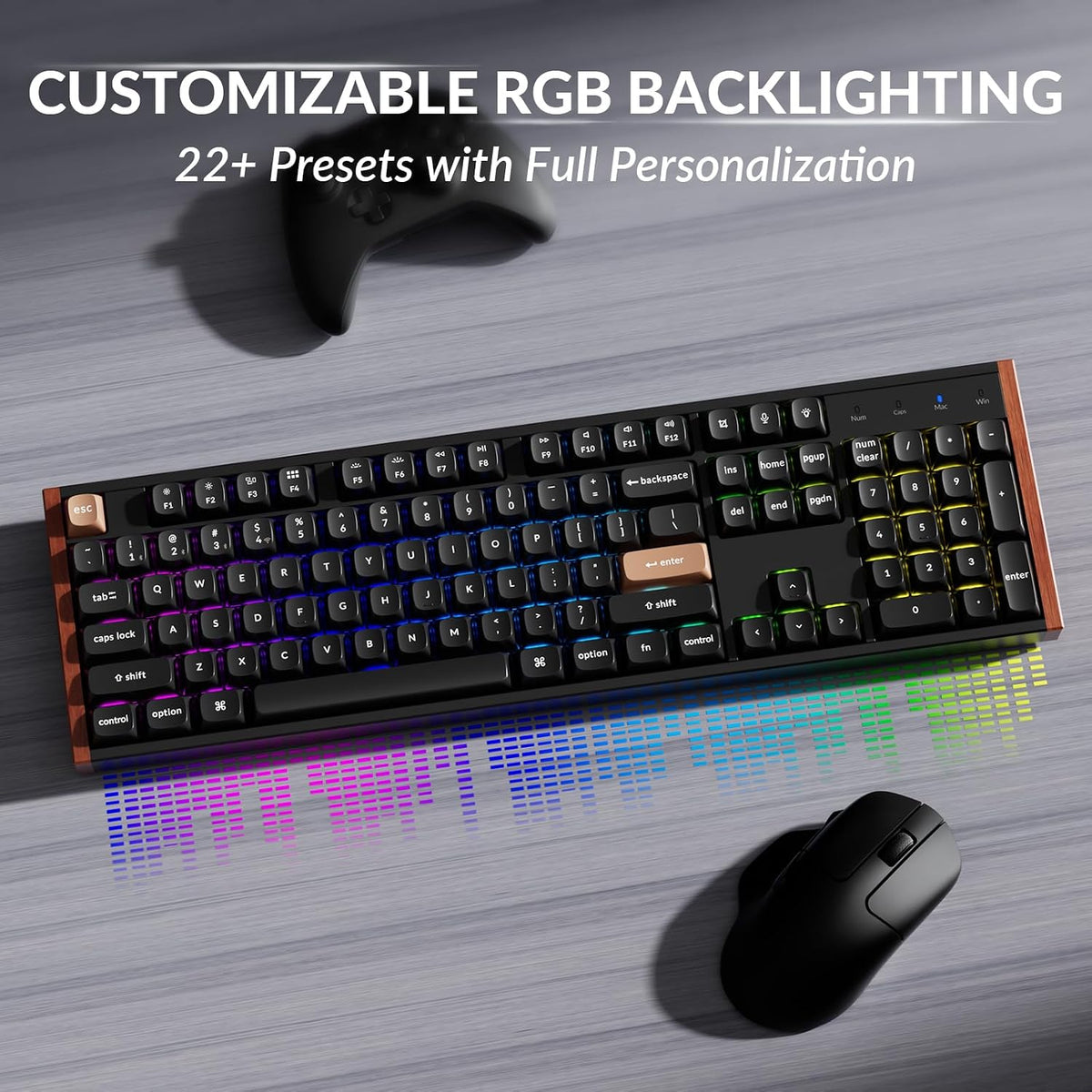 Keychron K10 HE Full-Size Hall Effect Keyboard Wireless, Rapid Trigger