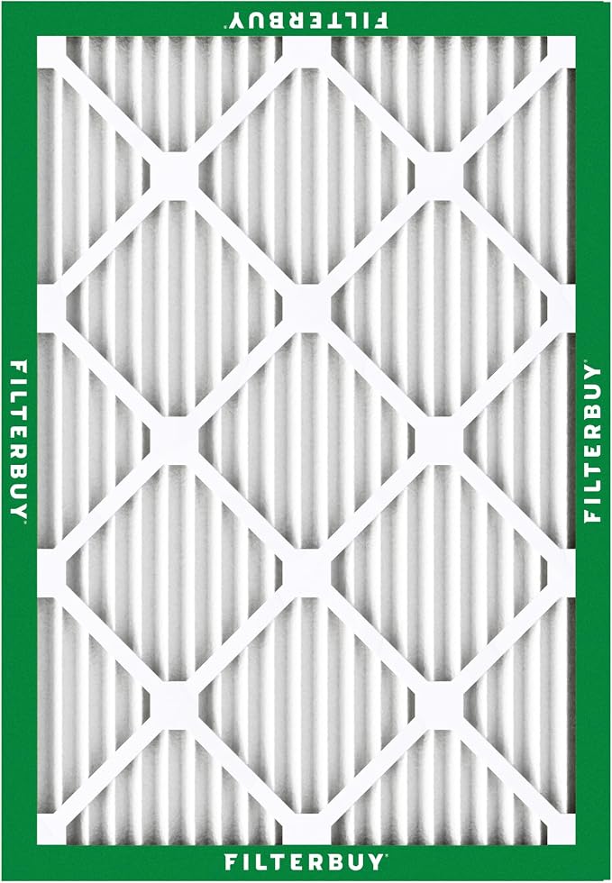 Filterbuy 11.88x16.88x1 Air Filter MERV 8 Essential Dust & Allergy Defense