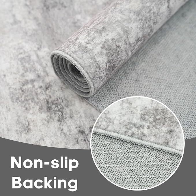 Modern Abstract 2x3 Rug Washable Non-Slip Small Area Rug