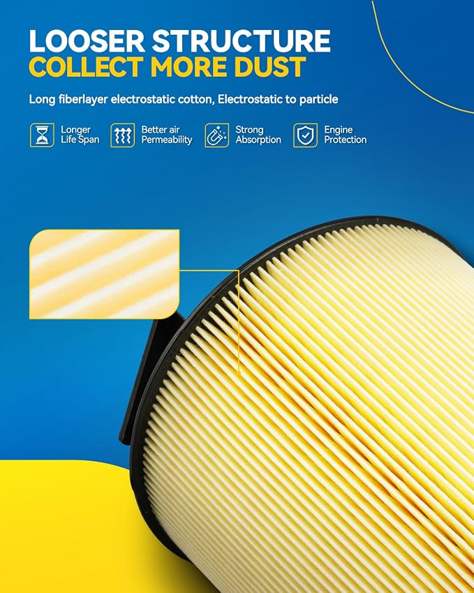 PHILTOP Engine Air Filter, CA12268 Compatible