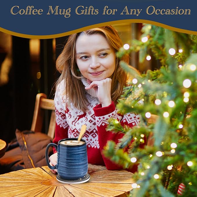 HASENSE Ceramic Coffee Mugs Gift Set