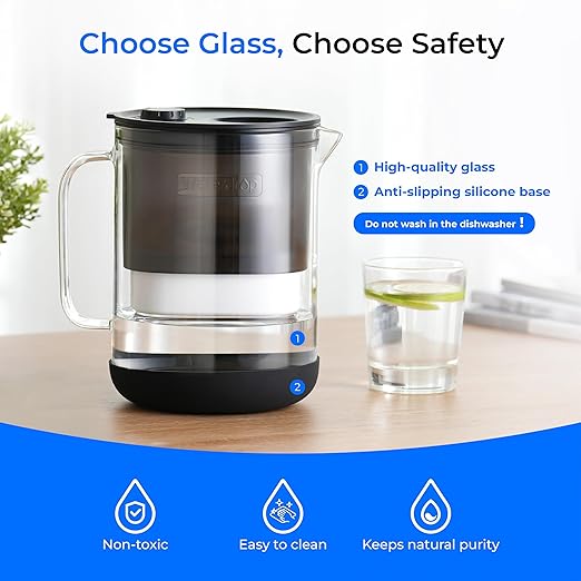 Waterdrop Glass Water Filter Pitcher