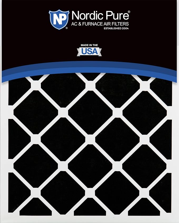 Nordic Pure 18x24x1 Pleated Air Filters MERV 7 Plus Carbon 24 Pack