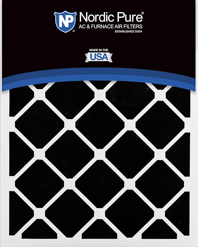 Nordic Pure 16x20x1 Pleated Air Filters MERV 13 Plus Carbon 4 Pack