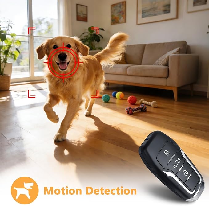 Portable Car Key Style Mini Camera, 64GB Body Cam,1080P HD Motion Detection Recorder, USB Charging for Home & Personal Property Safety
