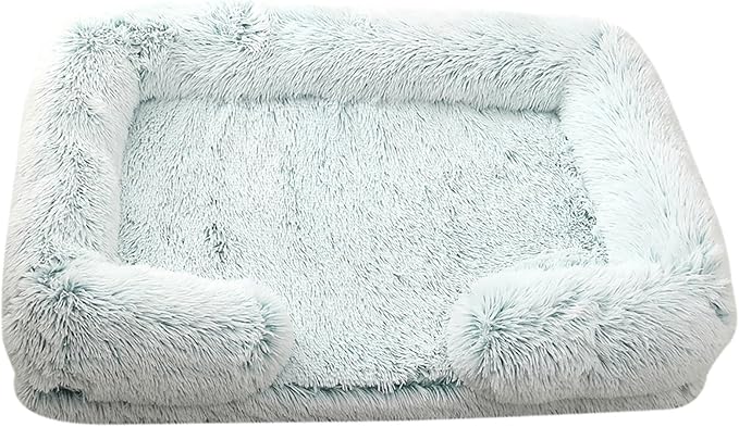 Dog Beds Large Sized dog Orthopedic, Sofa Dog Bed with Waterproof Lining and Nonskid Bottom, Rectangle Washable Dog Bed for Medium Small Dogs and Cats Comfortable ( Color : Green2 , Size : 51 x 35" )