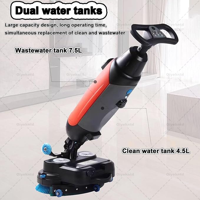 Commercial Floor Scrubber Machine Lightweight Electric Floor Cleaner