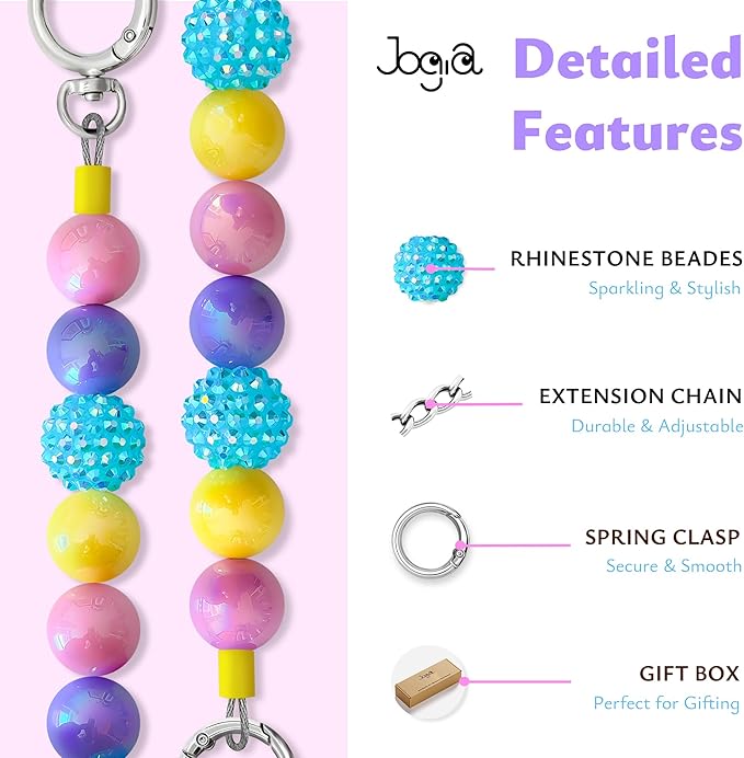 Beaded Dog Necklace Collar, Adjustable Jewelry-Inspired Design with Sparkle Beads (Iridescent Pastels, Small)