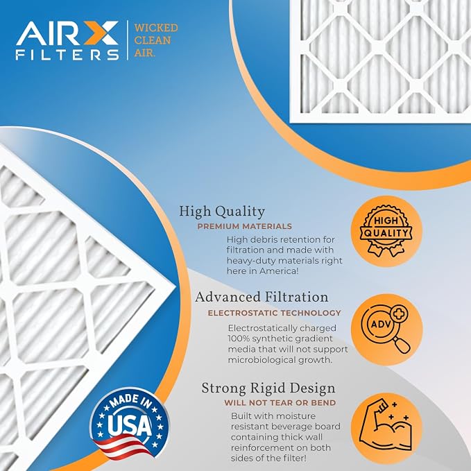 AIRX FILTERS WICKED CLEAN AIR. 14x24x1 Air Filter MERV 11 Electrostatic Pleated