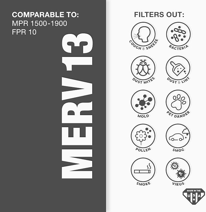 Aerostar 18x24x1 Air Filter MERV 13