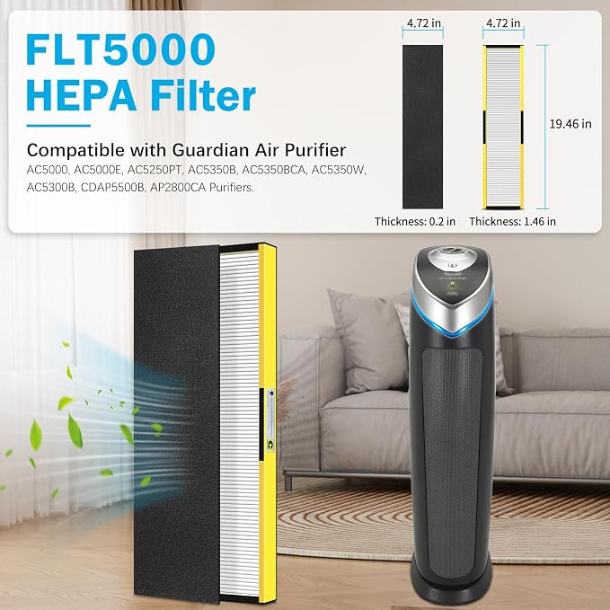 FLT5000 Filter-C True HEPA Replacement Filter