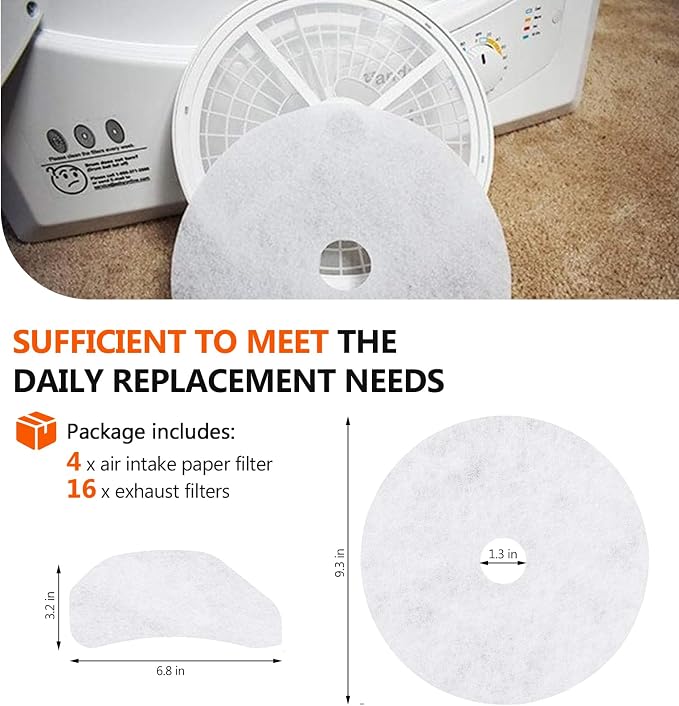 【Polyester Upgrade】20 PCS Dryer Exhaust Filter