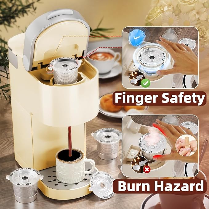 6 Pack Reusable K Cups Coffee Pods