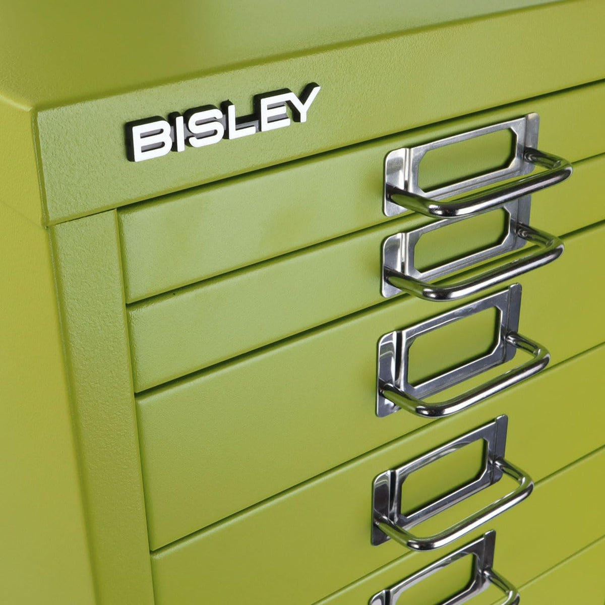 8-Drawer Steel MultiDrawer Cabinet - Green, by Bisley