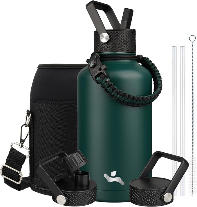 Konokyo 64 oz Insulated Stainless Steel Water Bottle Jug