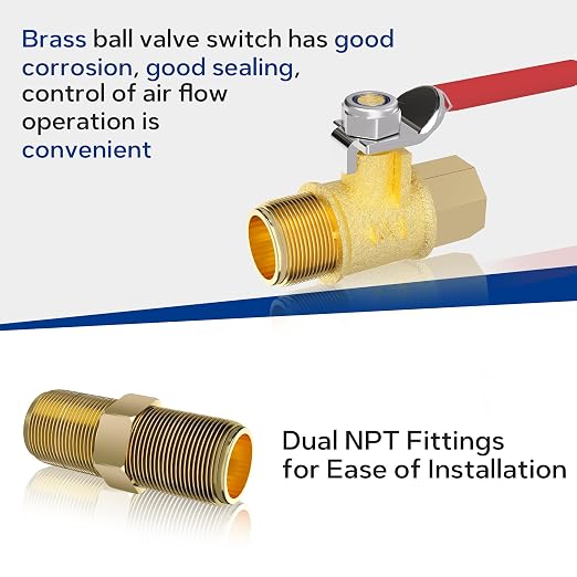 NEWPO 1/2" 3 Stage Air Drying System, Air Dryer