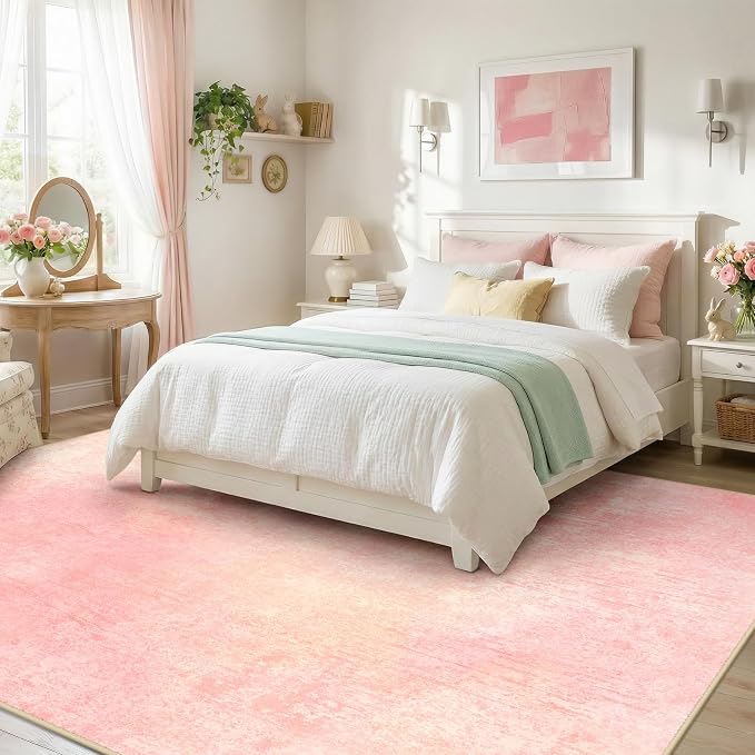 RELEANY Washable Area Rugs 6'x9' Non-Slip Modern Abstract Soft
