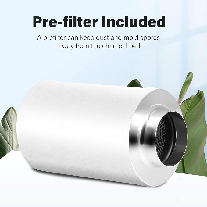 iPower 6 Inch Carbon Filter Odor Control