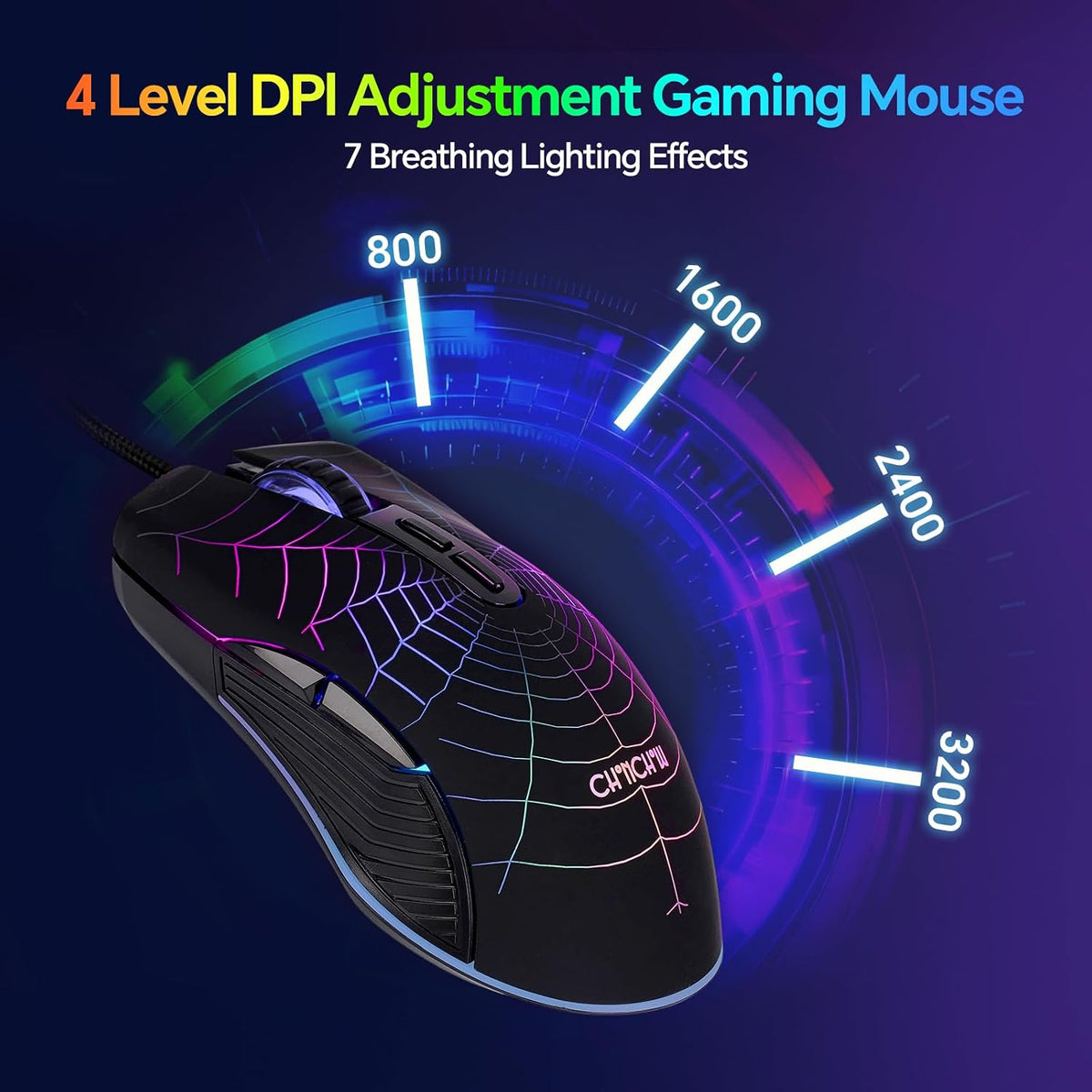 Gaming Keyboard and Mouse, Headset, Mouse Pad Combo, 10 RGB Backit Effects