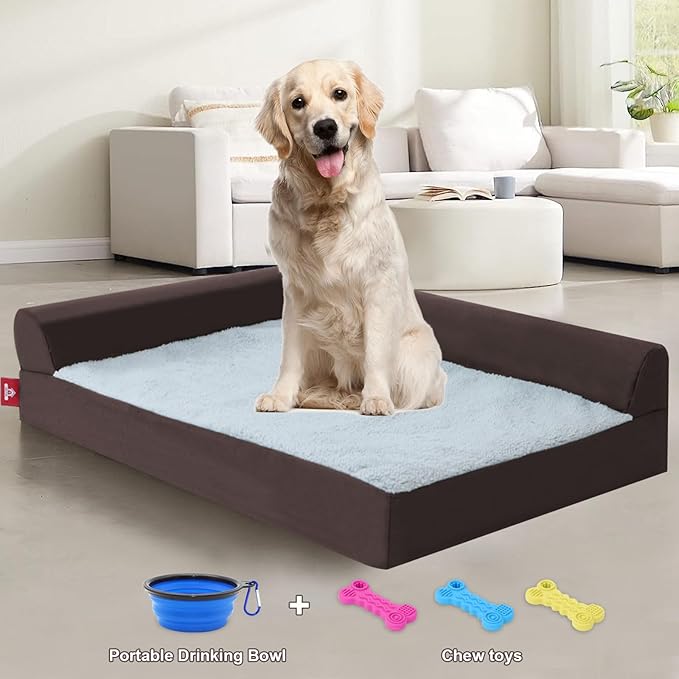 Orthopedic Dog Bed,Washable Comfortable Pet Beds with Removable Cushion&Nonskid Bottom,Sofa Couch Dog Bed Pillow Ultra Plush Mattress Pet Bed for Dogs Cats