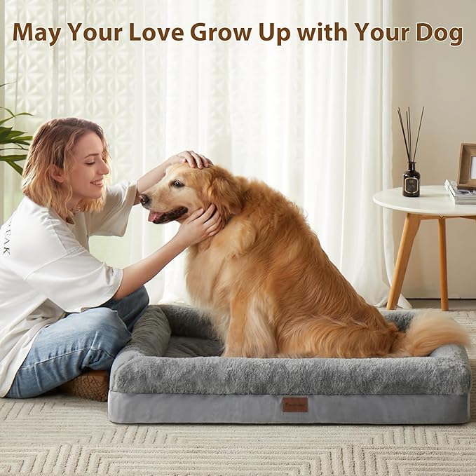 BFPETHOME Dog Beds for Small Dogs, Washable Dog Bed with Sides, Orthopedic Small Sized Soft Mats with Removable Cover & Waterproof Pet Mat for Pet