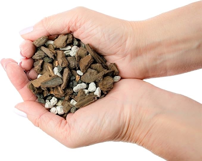 Premium Bonsai Soil All Purpose Fast Draining Mix - Pumice, Lava, Calcined Clay and Pine Bark Potting Pre Mixed Bonsai Plant Soil Mixture by GARDENERA - Made in USA - (1 Quart Bag)